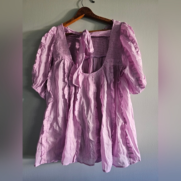 Free People More To Ruffle Top New Size XL - Picture 5 of 10